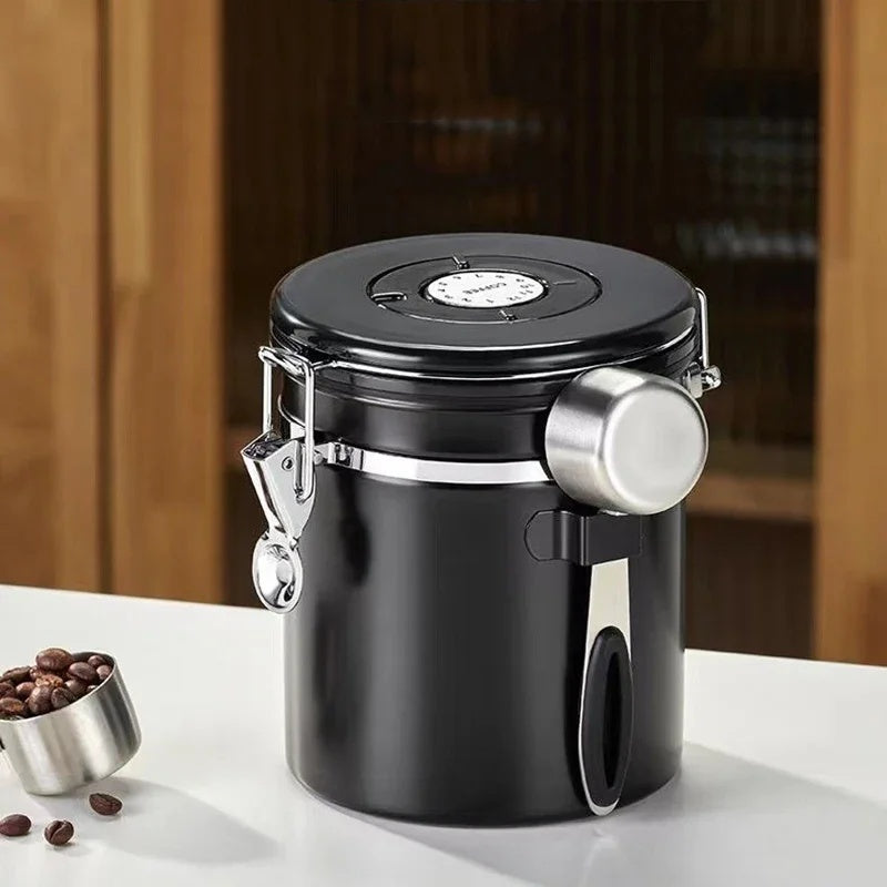 Stainless Steel Coffee Beans Sealed Jar
